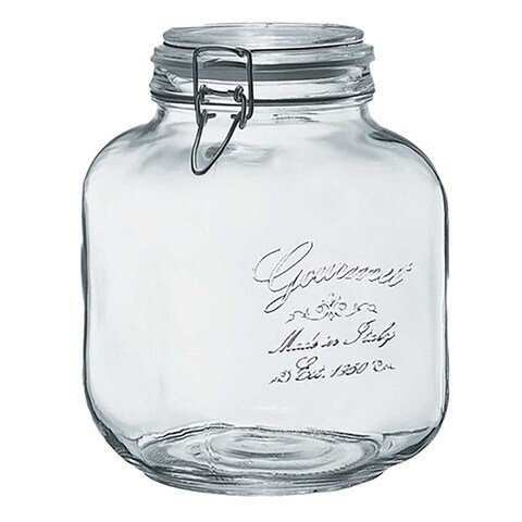Borgonovo Gourmet Hermetic Jar - 3.1 Literss- Clear