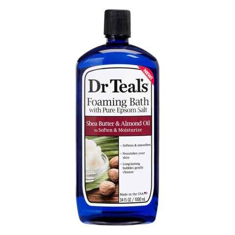 Dr. Teal&#39;s Shea Butter And Almond Oil Foaming Bath 1L