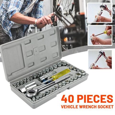 46pcs/set Professional Wrench Socket Set Hardware Car Boat Motorcycle  Repairing Tools Kit Multitool Hand Tools Car-styling + Box - Hand Tool Sets  - AliExpress