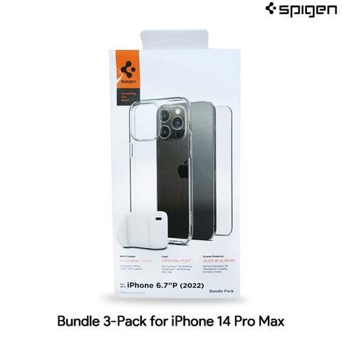 Buy Spigen Bundle Pack for iPhone 14 Pro Max 6.7 inch (Crystal