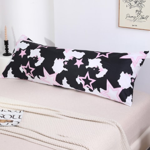 Pink and best sale grey pillow cases