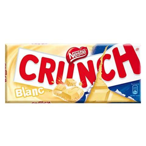 Nestle White Chocolate Bar Crunch Blanc 100g x Pack of 2