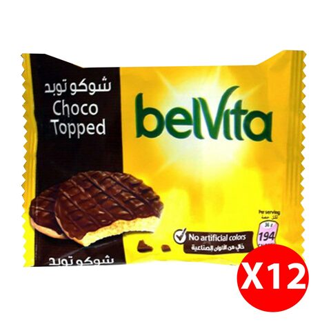 Belvita choco topped biscuit 36 g &times; 12