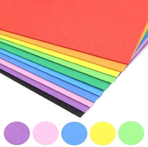 A4 Craft Foam Sheets EVA Foam Sheets Foam Paper Sponge Card for Art & Crafts  DIY Scrapbooking Children Kids 2mm Thick 10 Assorted Colours -  Hong  Kong