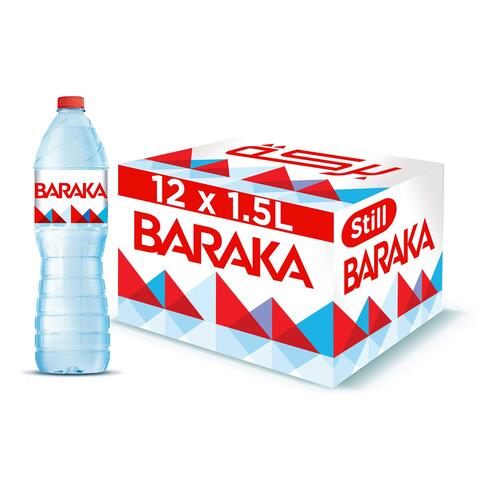 Baraka Bottled Water - 1.5 Liters - 12 Bottles