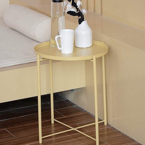 Yellow on sale side table