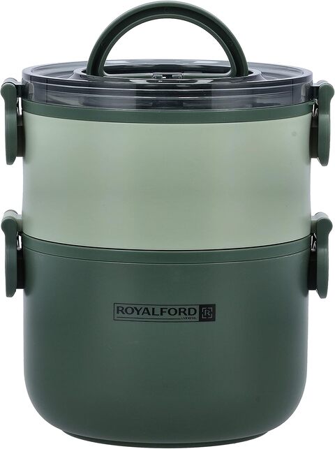 Royal Ford Double Wall Stainless Steel Lunch Box - 2 Litre