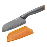 Tefal Fresh Kitchen Santoku Knife Grey And Orange 12cm