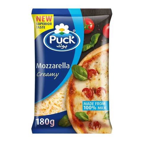 Puck Shredded Analogue Mozzarella Cheese 180g