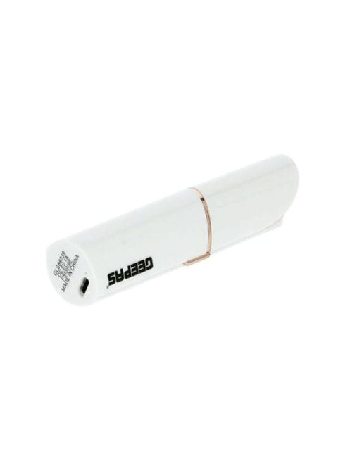 ماكينة حلاقة الشعر الكهربائية القابلة لإعادة الشحن بمنفذ USB أبيض/وردي ذهبي 20.1سم
