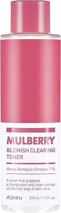 A&#39;pieu Mulberry Blemish Clearing Toner 7.10 Fl OZ (210ml), Face Toner Skin Care Korean Toner For Dry And Combination Skin Types, Cleanses Skin, Blemish Clearing