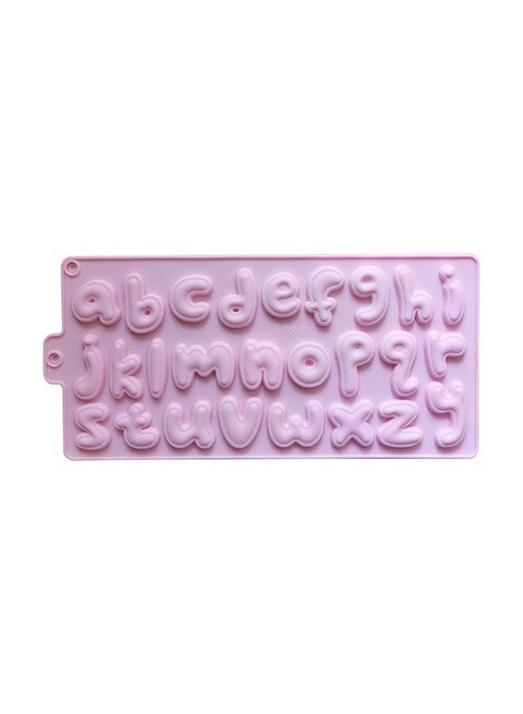 26 Cavities Chocolate Letter Silicone Mold Large Alphabet Baking Mold Abc Resin Mold Cake Pan Mold for Biscuit Ice Cube Tray