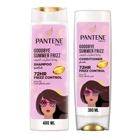 Pantene Pro-V Goodbye Summer Frizz Shampoo with 72H Frizz Control 400ml + Conditioner 360ml