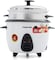 Nikai 1 Liter 2 In1 Non-Stick Rice Cooker With Steamer, 400W, Keep Warm Function, NR701A, White (6 Months Warranty)