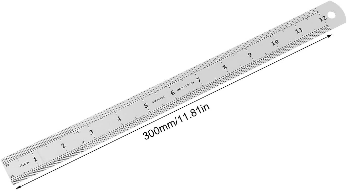 Buy Double Sided 30 Cm Ruler Silver Online Shop Stationery School Supplies On Carrefour Uae