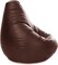 Luxe Decora PVC Bean Bag With Filling (XL, Brown)