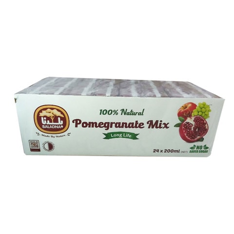 Baladna Long Life Pomegranate Mixed Fruit Juice 200mlx24&#39;s