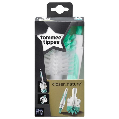 اشتري Tommee Tippee Closer To Nature Bottle Brush And Teat Brush في الامارات