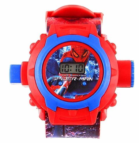Generic Digital 24 Images Spiderman Projector Watch for Kids, Diwali Gift, Birthday Return Gift (Color May Vary)
