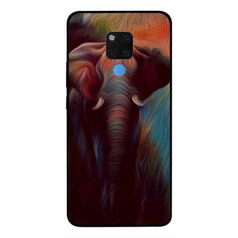 Theodor Protective Case For Huawei Mate 20 Oil Paint Elephant Silicone Cover