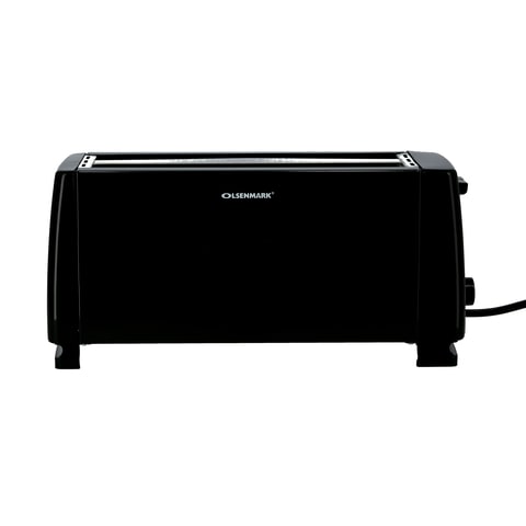 Olsenmark - OMBT2399 1300W Bread Toaster, 4 Slice Pop-Up Toaster with Removable Crumb Collection Tray, 6 Temperature Control