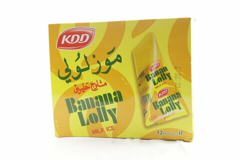 اشتري كى دى دى مثلوج حليبى موز لولى ×12 في الكويت