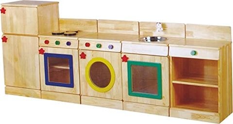 Rainbow Toys - 11287 Wooden Kitchen Complete Set - 3 to 6 Years