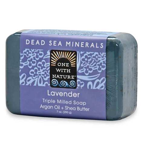 One With Nature Dead Sea Minerals Soap Lavender 200 Gram