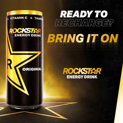 Buy Rockstar Energy Drink 250ml Times 30 Online Shop Beverages On Carrefour Saudi Arabia