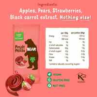 Bear Yo Yo&#39;s Strawberry Pure Fruit Snacks 20g Pack of 5
