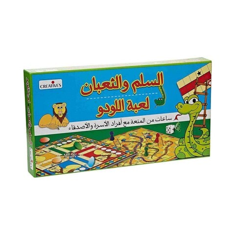 Creative&#39;s Ludo Snakes And Ladders Board Game Multicolour