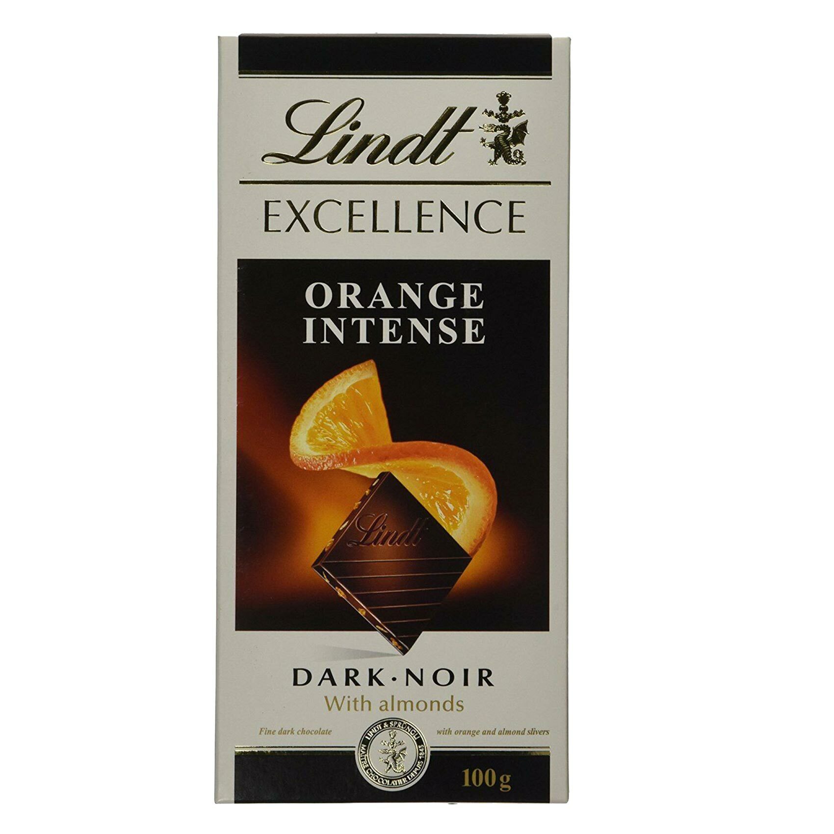 Buy Lindt Excellence Intense Orange Dark Chocolate 100g Online Shop