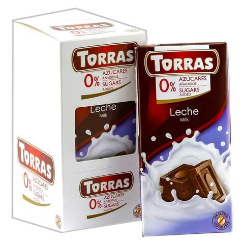 Torras Sugar Free Milk Chocolate 75g