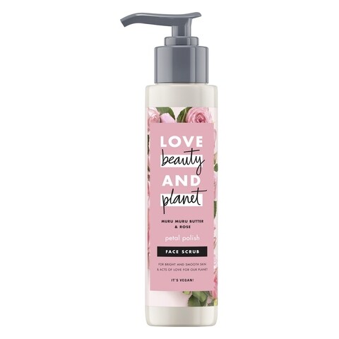Love Beauty And Planet Murumuru Butter &amp; Rose Face Face Scrub  Petal Polish  125ml