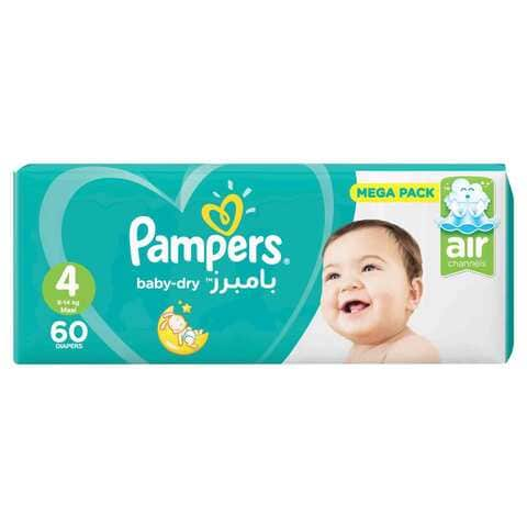 Pampers Baby Diapers Jumbo Size 4 60 Diaper