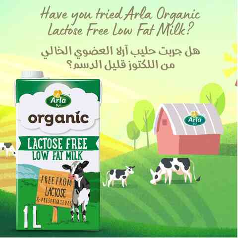 Arla Organic Full Fat Milk Multipack 1L Pack of 10
