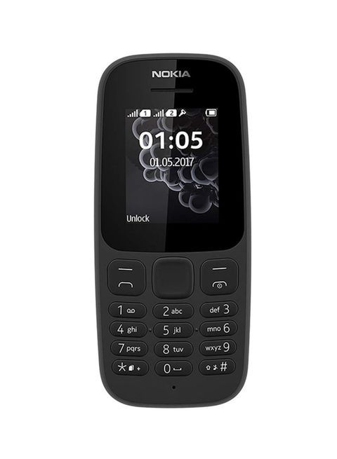 Nokia - 105 Dual SIM Black 4MB 2G