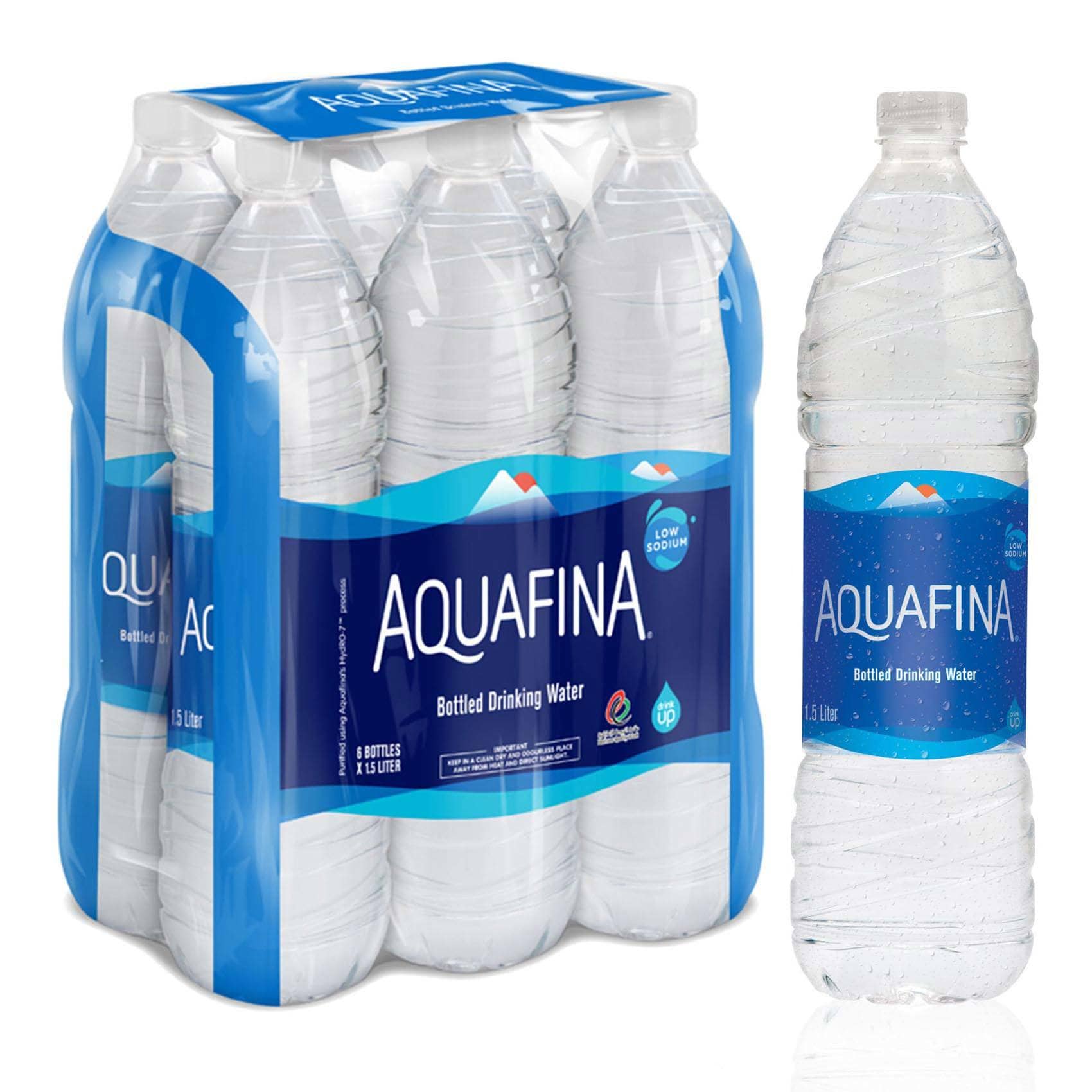Buy Aquafina Bottled Drinking Water 1.5Lx6 Online Shop Beverages on