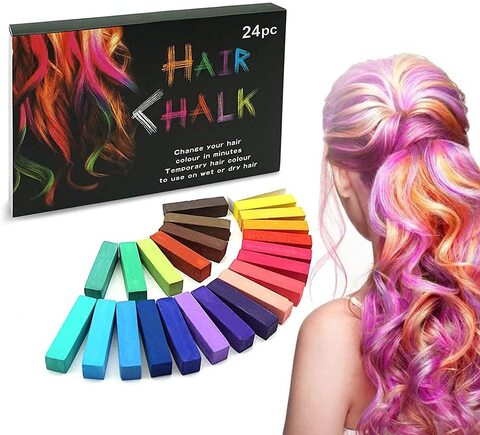 Buy Doreen Hair Chalk Hair Chalk Set Temporary Hair Colour Temporary Hair  Chalk Washable Hair Color Safe For Kids And Teen Great Birthday Christmas  Gifts for Girls & Boys 24 Bright Colors(GC2428A)