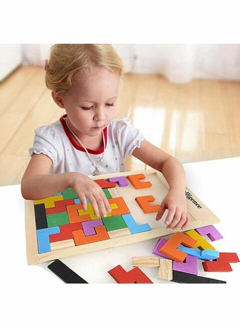 Generic Childrens Tetris Building Block Puzzle Toy 27 X 18 X 1.2Centimeter