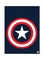 Captain America Metal Plate Poster Multicolour 15x20centimeter