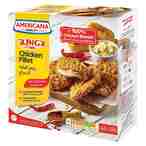 Buy Americana Zingz Chicken Fillet Hot  Crunchy 420g in UAE