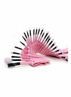 Buy Generic 32-Piece Makeup Brush Set With Case Pink in UAE