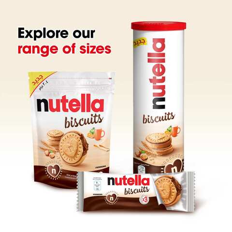 Buy Nutella Biscuits Crunchy Chocolate Hazelnut Spread Filled Biscuit, Pack  of 22 Biscuits, 304g Online