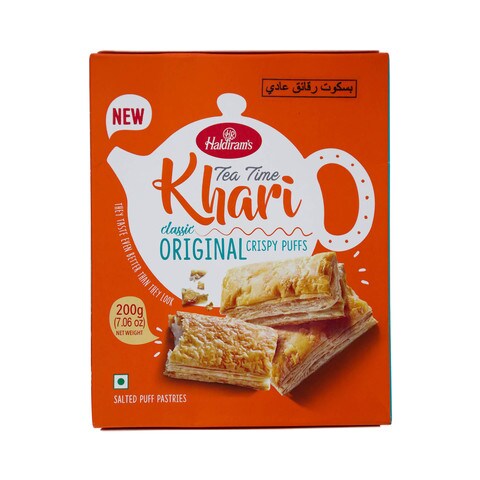 Haldiram's Tea Time Khari Classic Original Crispy Puffs 200g