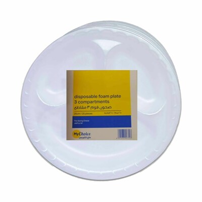 Buy Lavish [50-Unit] Disposable White Foam Plates Size 10 Inch Online -  Shop Home & Garden on Carrefour UAE