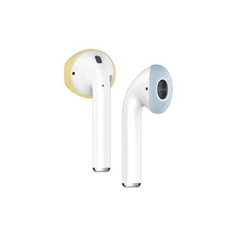 Elago - Airpods Secure Fit - Creamy Yellow/Pastel Blue