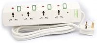 Terminator 4 Way Universal Power Extension Socket With 13A Plug And 5M Esma Approved