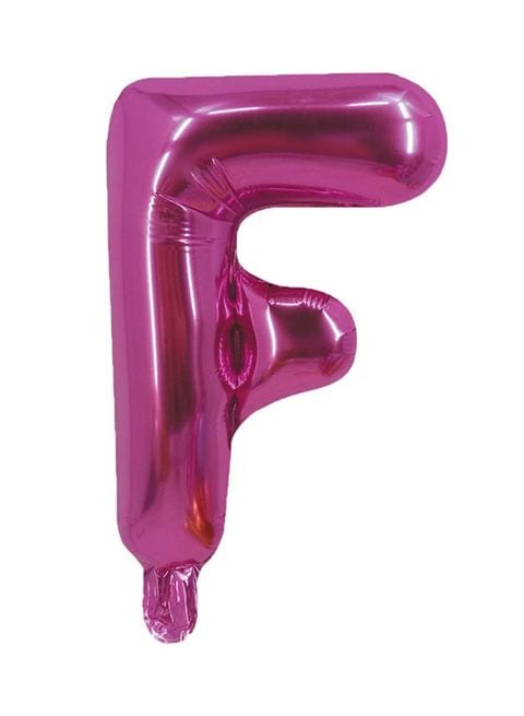 16inch Pink Letter F Foil Balloon