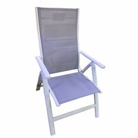 WHITE &amp; GREY COLOR TEXILENCE FOLDING CHAIR